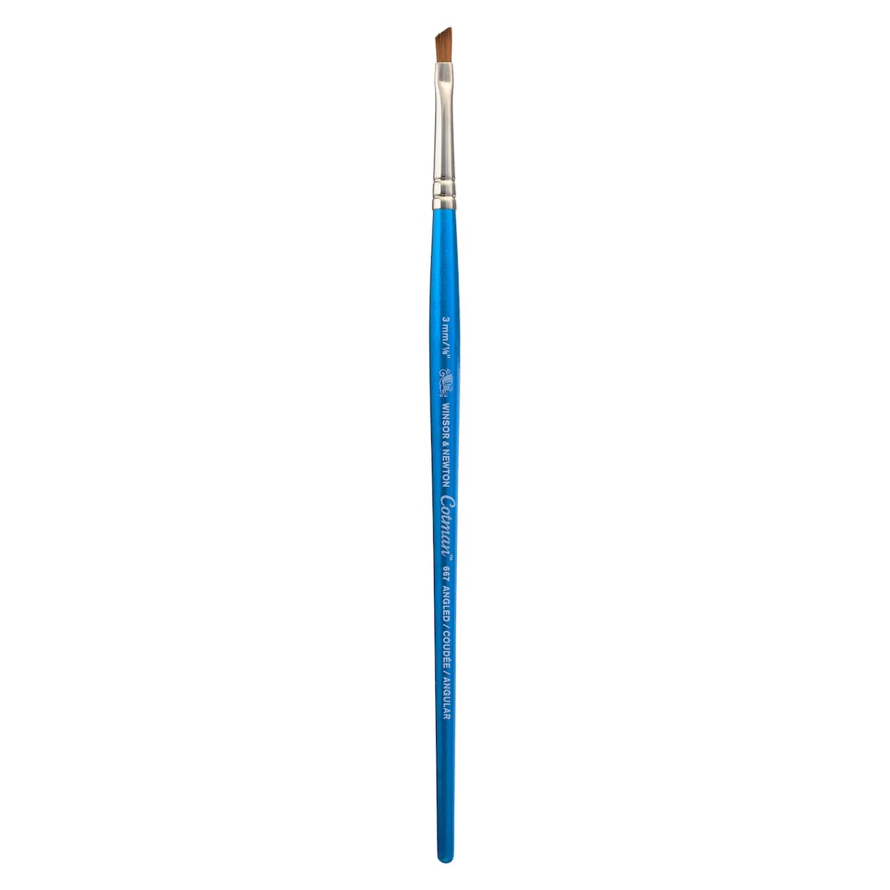12 Pack: Cotman Watercolour™ Short Handle Angle Brush